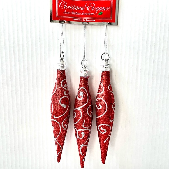 3 Christmas Icicle Tree Ornaments Christmas Decoration - NWT Gift 🎁 - Picture 2 of 8